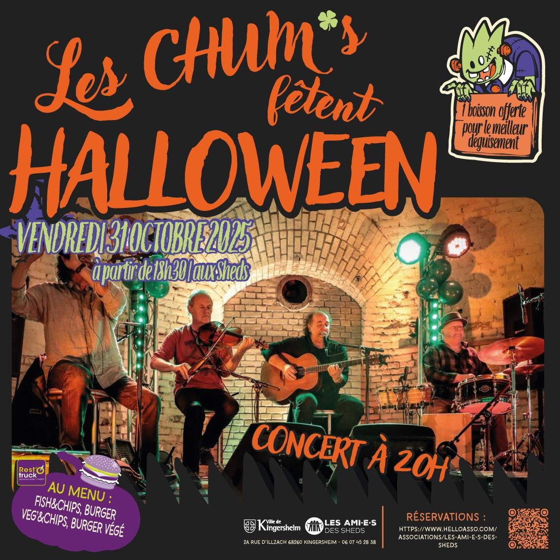 Concert d’Halloween - les Chum’s